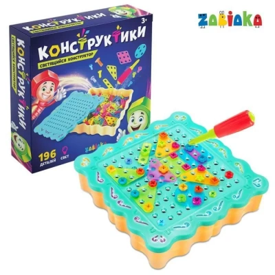 купить Конструктор винтовой "Конструктики", с подсветкой, 196 деталей № SL-01755   3575739