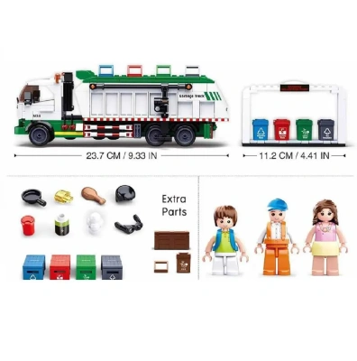 купить Конструктор Sluban "Мусоровоз" серия Город  432 дет. M38-B0780