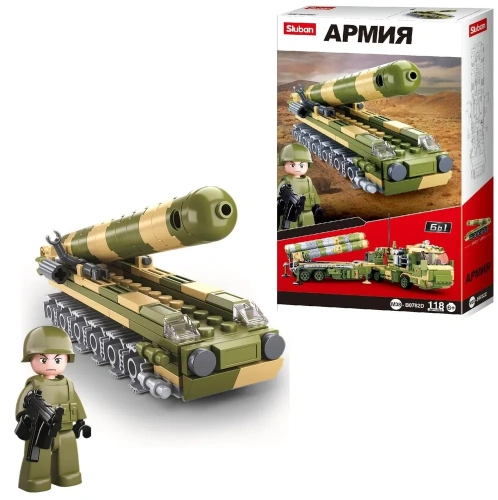 купить Конструктор Sluban Армия Мобильная ракетная установка 118 деталей