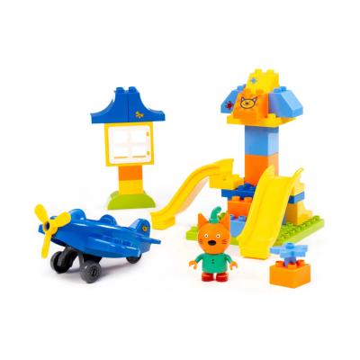 купить Конструктор Полесье "Макси" - "Три кота. Компот во дворе", 16 эл.