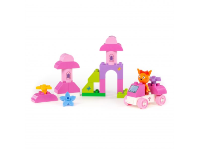 купить Конструктор Полесье "Макси" - "Три кота. Карамелька на машинке", 28 эл.