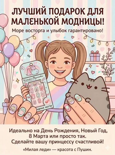 купить Накладные ногти, Милая леди, в коробке