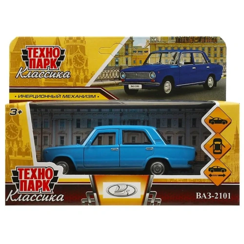 купить Машинка металлическая Технопарк Ваз-2101, 12 см, синяя