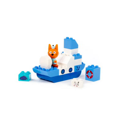 купить Конструктор Полесье "Макси" - "Три кота. Коржик на корабле", 22 эл.