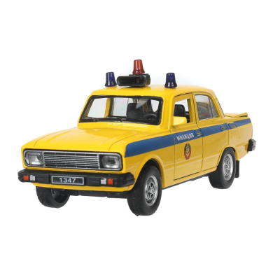 купить Машинка металлическая инерционная Технопарк ретро-модель МИЛИЦИЯ, 12,5см, желтая