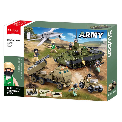 купить Конструктор Sluban "Военная миссия" (579 дет.) M38-B1259