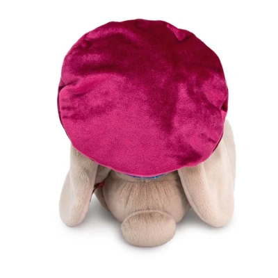 купить Зайка Ми в бархатном берете и шарфе в клетку (большой) SidM-505