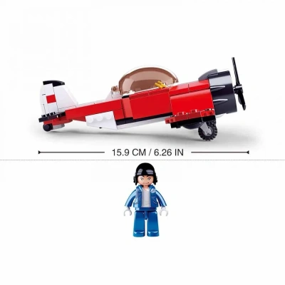 купить Конструктор самолет c винтом, Sluban с фигуркой, серия Авиация M38-B0667E