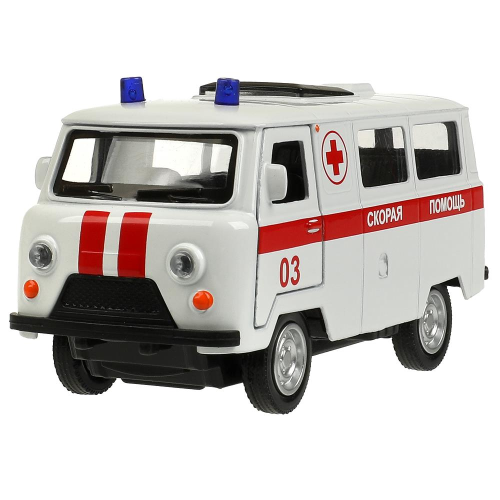 купить Машинка металлическая инерционная Технопарк Уаз-452 "буханка" СКОРАЯ, 10,5 см