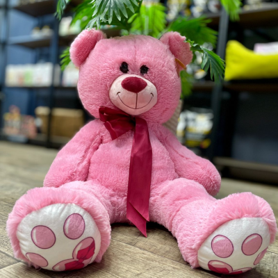 купить Мягкая игрушка Мишка, розовый 95 см