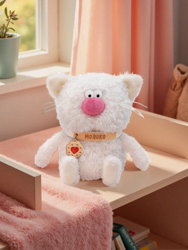 купить Мягкая игрушка Budi Basa Кот Молоко Коллекция "Валентинки"