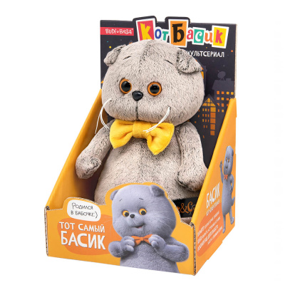 купить Мягкая игрушка Budi Basa Кот Басик в галстуке-бабочке "Мультсериал" Ksm19-001