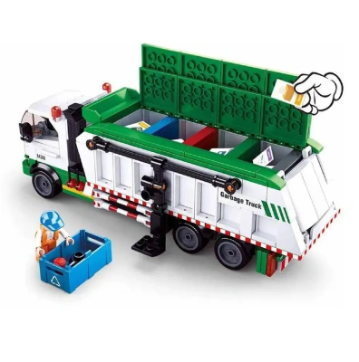 купить Конструктор Sluban "Мусоровоз" серия Город  432 дет. M38-B0780