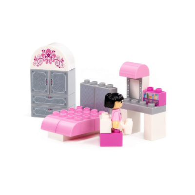 купить Конструктор Макси, Полесье, "Комната девочки" 22 элемента