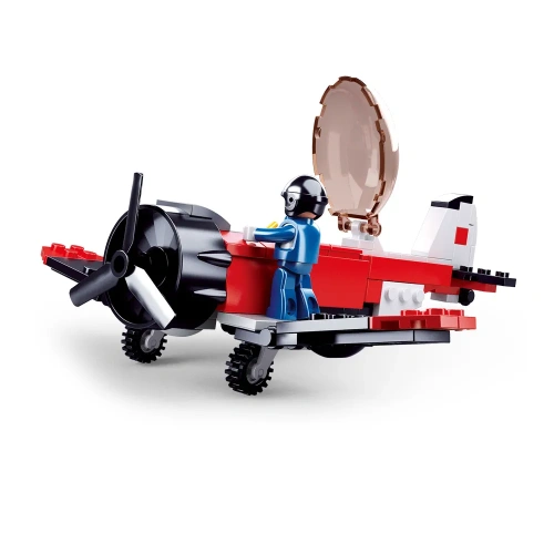 купить Конструктор самолет c винтом, Sluban с фигуркой, серия Авиация M38-B0667E