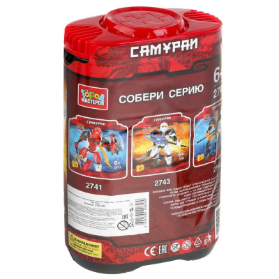 купить Город мастеров, Конструктор Самурай в банке (59 деталей), 2742-ZH