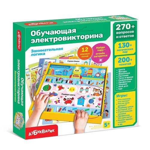 купить Обучающая электровикторина Азбукварик Занимательная логика