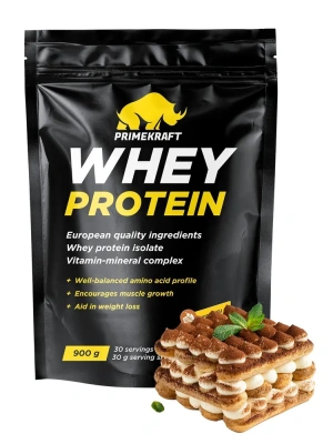 купить Протеин Prime Kraft Whey, 900 г, со вкусом Тирамису