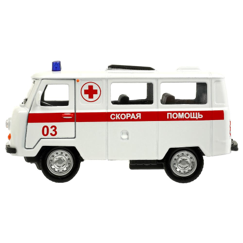 купить Машинка металлическая инерционная Технопарк Уаз-452 "буханка" СКОРАЯ, 10,5 см