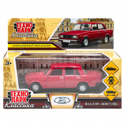 купить Машинка металлическая инерционная Технопарк LADA ваз-2105 (1997) 12 cm,  кармен