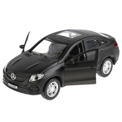 купить Технопарк, Модель мет. MERCEDES-BENZ GLE COUPE (12 см, двери, багажник, чёрн. матовая), GLE-COUPE-BE
