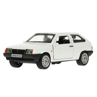 купить Машинка металлическая инерционная Технопарк LADA-2108 "СПУТНИК" 12 см, белая