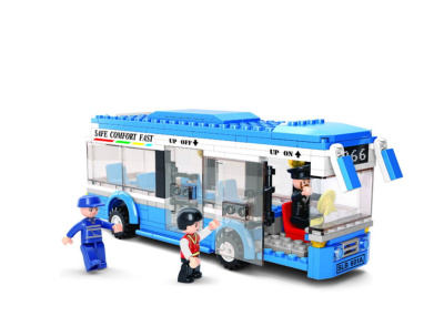 купить Конструктор  Sluban "Городской автобус"  серия Город 235 дет. M38-B0330