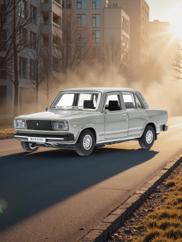 купить Машинка металлическая инерционная Технопарк LADA ваз-2105 (1997) 12 cm, серебристая