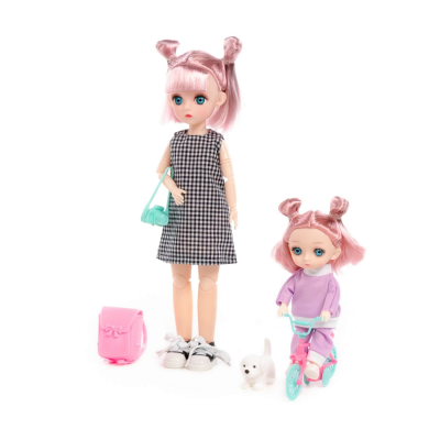 купить Кукла "Даша" (29 см) + кукла "Маша" (16 см) в парке + аксессуары (4 элемента) Полесье