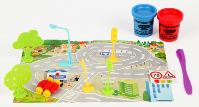 купить Игровой набор Маленький город, тесто для лепки