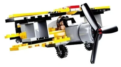 купить Конструктор самолет "кукурузник", Sluban с фигуркой, серия Авиация, M38-B0667B