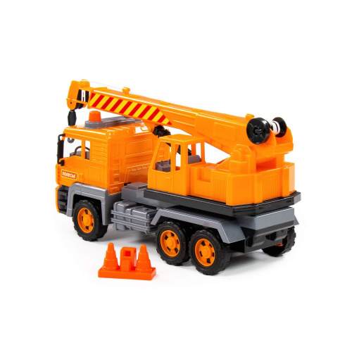 купить Полесье, "Алмаз", автомобиль-кран инерционный (в сеточке), 86716