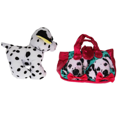 купить Мой питомец, Мягкая игрушка Далматин в модной сумочке, CT-AD201041-19