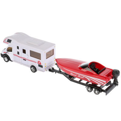 купить Технопарк, Модель металлическая КЭМПЕР С КАТЕРОМ (инерционная, 36 см), 1020-2R