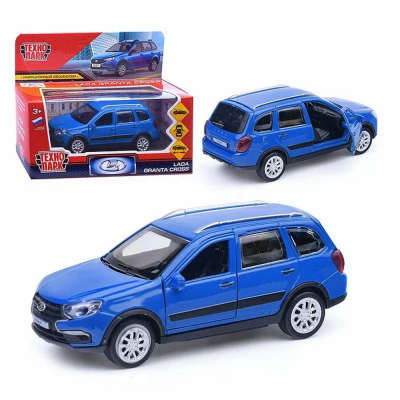 купить Машинка металлическая инерционная Технопарк Lada Granta Cross 12 см. синяя