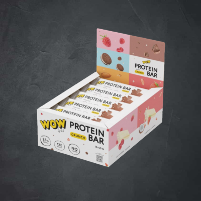 купить Батончик с содержанием  протеина WOWBAR CRUNCH со вкусом "Шоколад" 15*40 г