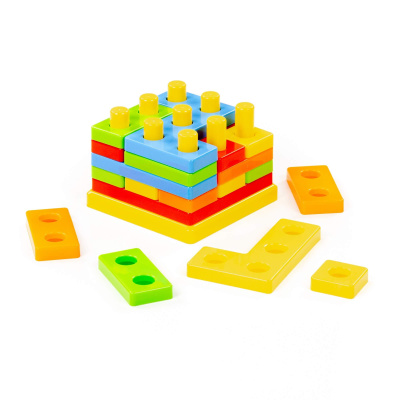 купить Игрушка развивающая "3D пазл" №1 (23 элемента) (в сеточке)			