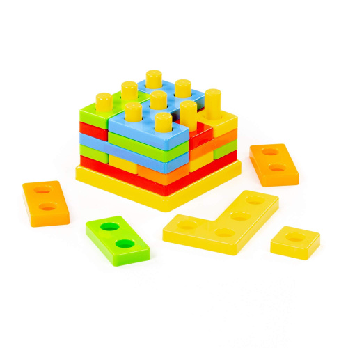 купить Игрушка развивающая "3D пазл" №1 (23 элемента) (в сеточке)			