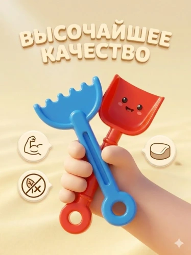 купить Песочный набор Полесье №65: ведро-цветок малое, лопатка малая №3, грабельки малые №3, 1 формочка