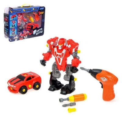 купить Конструктор-машина Воины Адромеды "Мегаробот", 3 в 1, с шуруповертом SL-4063B 1169052