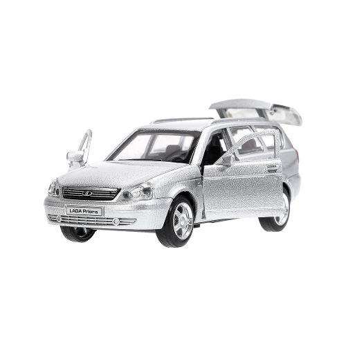 купить Машинка металлическая инерционная Технопарк LADA PRIORA, 12 см, серебристая