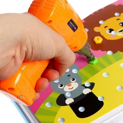 купить Конструктор винтовой "Конструктики",  224 детали, с шуруповертом №Sl-02676   4348344