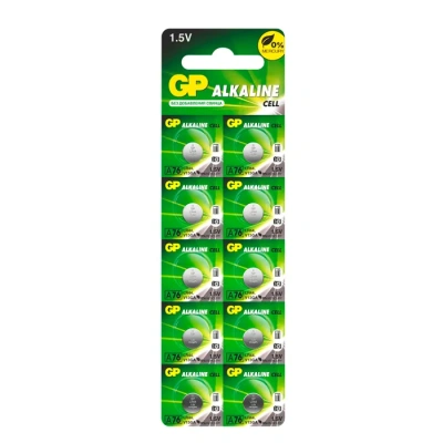купить Батарейка GP Alkaline, A76 (G13, LR44), алкалиновая, 10 шт., в блистере (отрывной блок), A76-С10