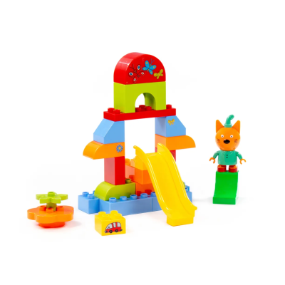 купить Конструктор Полесье "Макси" - "Три кота. Компот на горке",  24 эл.