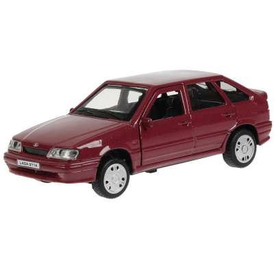 купить Машинка металлическая инерционная Технопарк LADA -2114 "SAMARA", 12 см,  фиолетовая