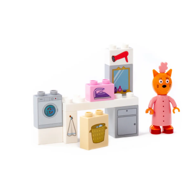 купить Конструктор Полесье "Макси" - "Три кота. Мама и большая стирка", 10 эл.