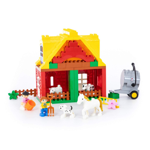 купить Конструктор "Макси" - "Весёлая ферма" 65 элементов