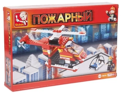 купить Конструктор Спасательный вертолет, Sluban серия Пожарные спасатели, M38-B0218