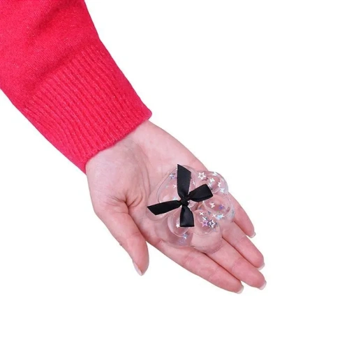 купить Игрушка - Антистресс"Таба Лапка" с чёрным бантиком и шариками 00-5352