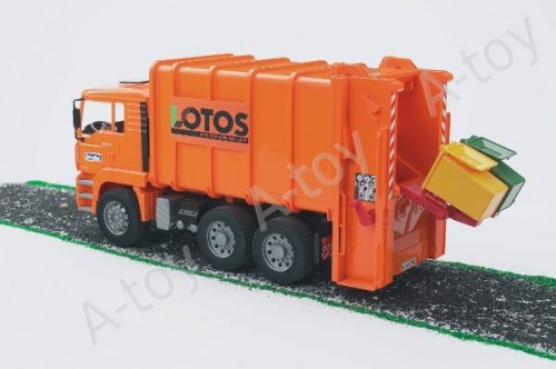 купить Bruder Мусоровоз MAN оранжевый